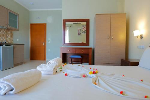 Katil atau katil-katil dalam bilik di Hotel Chris