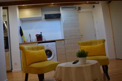 Χώρος καθιστικού στο Appartement La Paix