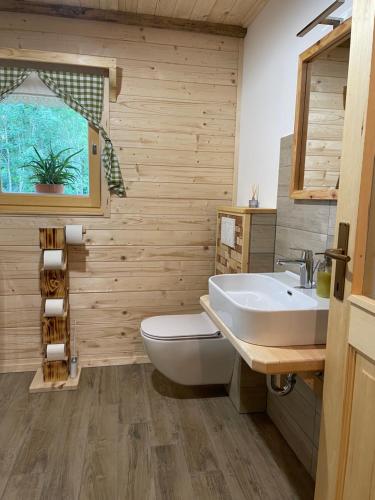 Ένα μπάνιο στο Apartma Korošec