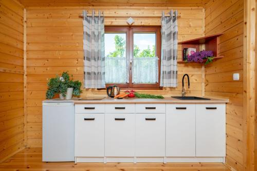 Kjøkken eller kjøkkenkrok på U Sevilli domki letniskowe