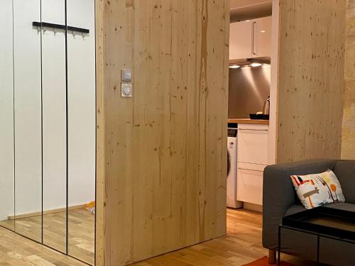 Χώρος καθιστικού στο Charmant studio rénové et climatisé