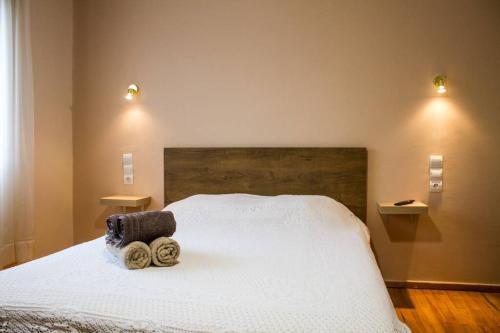 Posteľ alebo postele v izbe v ubytovaní Paradise of Meteora B