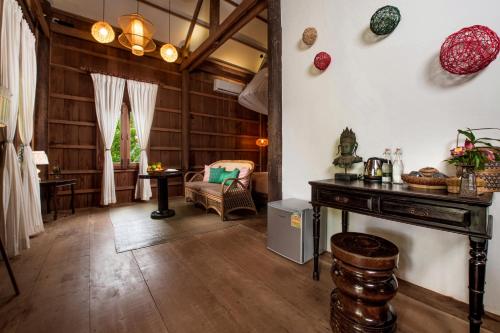Χώρος καθιστικού στο Phum Khmer Lodge - Village Cambodian Eco-Lodge