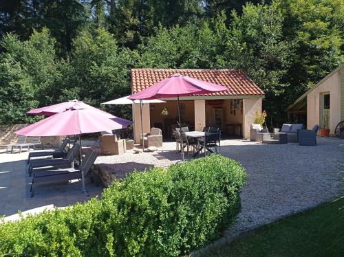 Een tuin van La Roussilhe