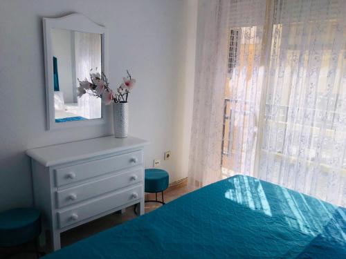 Postel nebo postele na pokoji v ubytování Apartments in the Center of Santa Pola