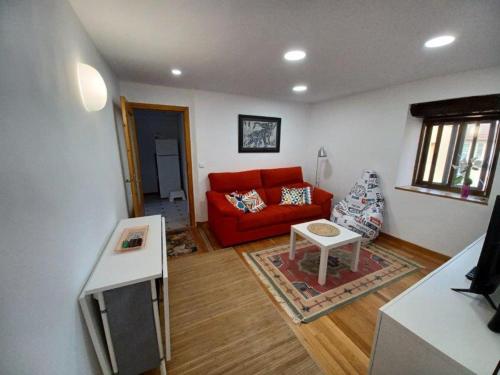 Χώρος καθιστικού στο Bonito apartamento en Laredo