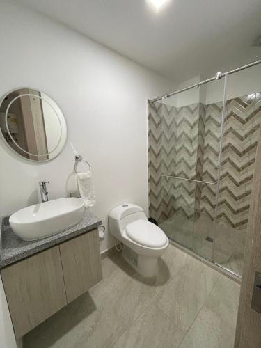 Vannituba majutusasutuses Nogales apartahotel