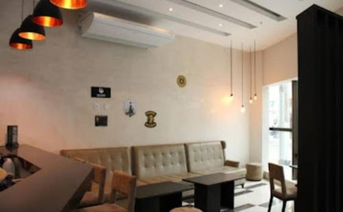 Χώρος καθιστικού στο Flat Encantador