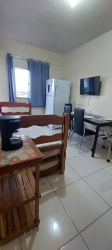 TV a/nebo společenská místnost v ubytování Apart-Norte Flat Belém Aeroporto