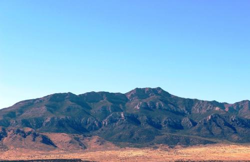 a view of a mountain range in the desert at Scipio Hotel in Scipio