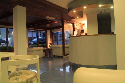 Χώρος καθιστικού στο Hotel Florinda