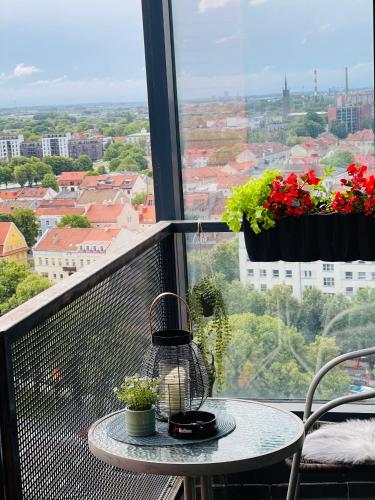 Balkón nebo terasa v ubytování Sky-scraper