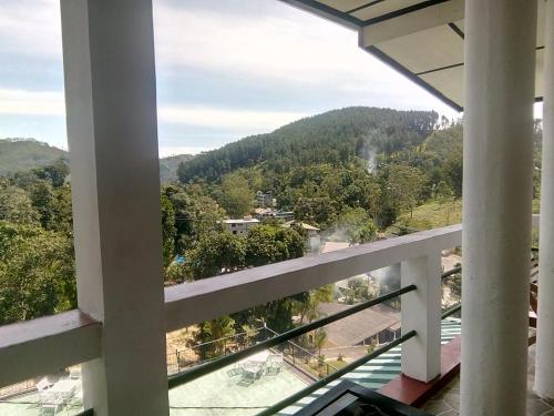 a view from the balcony of a building at The Rock Face in Ella
