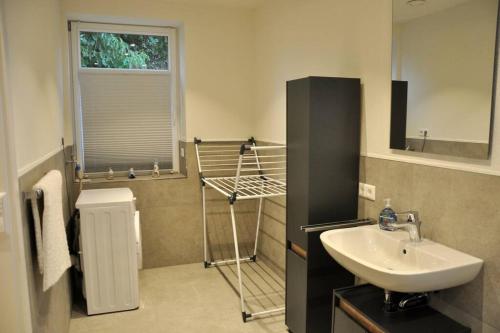 Ένα μπάνιο στο Ferienwohnung "Haus Steinicke"