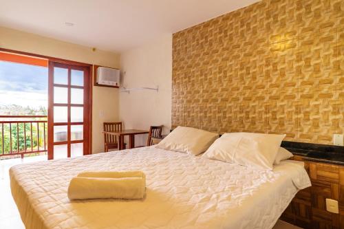 Hotel Cave do Solにあるベッド