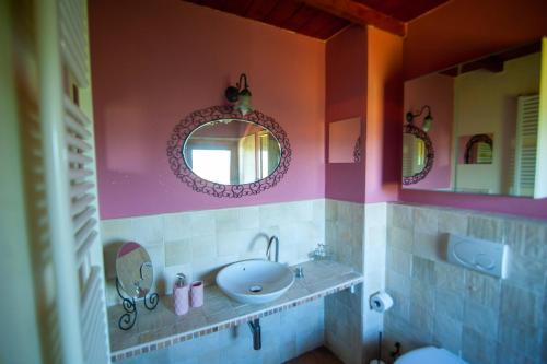 Kylpyhuone majoituspaikassa B&B Guardastelle