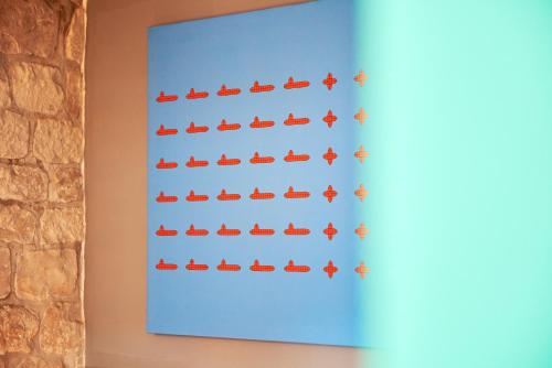 a wall with a display at Domus Maritima in Trogir