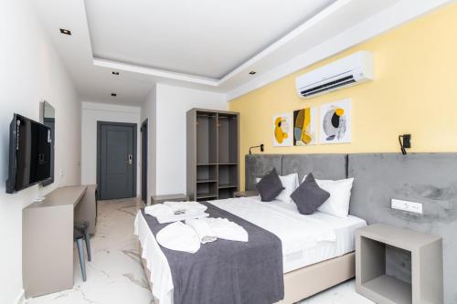 Leonis Hotelにあるベッド