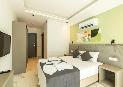 Leonis Hotelにあるベッド