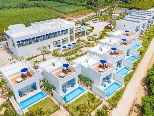 Blue Ocean Hotel&Resort MIYAKOJIMA з висоти пташиного польоту