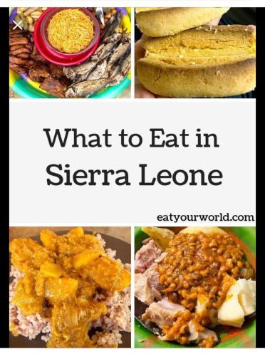 a collage of pictures of different food items at HOTEL MALLIKA COMPANY, SL in Freetown