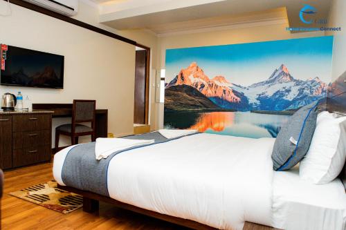 Postel nebo postele na pokoji v ubytování Hotel Dreams connect GRB