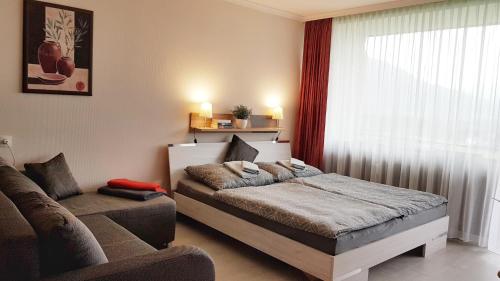Posteľ alebo postele v izbe v ubytovaní Apartment Wolfgangsee