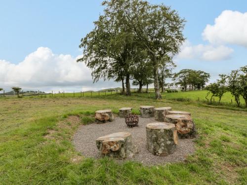 Jardín al aire libre en Laird Lodge 1