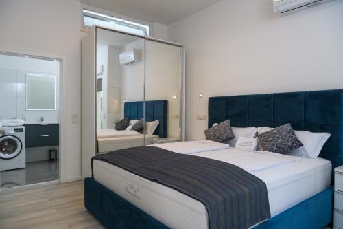 Ένα ή περισσότερα κρεβάτια σε δωμάτιο στο MA Premantura Luxury Apartments Ferienwohnung Unterkunft - Premantura Pula Istria