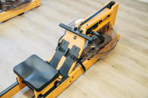 a chair strapped to a table in a sled at Beim Oswald in Bad Kleinkirchheim