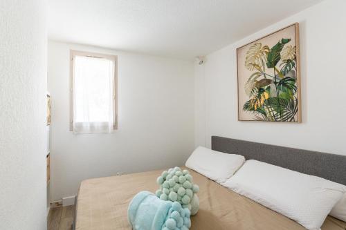 Posteľ alebo postele v izbe v ubytovaní Gruissanne - Maison avec piscine, à 150m de la plage