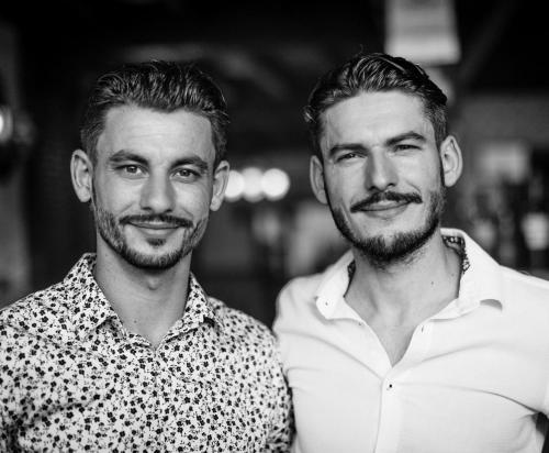 two men standing next to each other at Hotel La Morena in Fuengirola