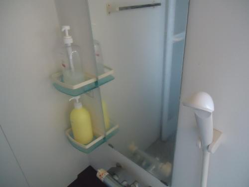 Koupelna v ubytování Kominka Guesthouse Hagi Akatsukiya