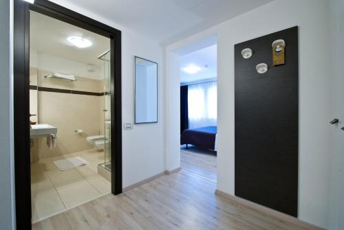Koupelna v ubytování Hotel Cajeta