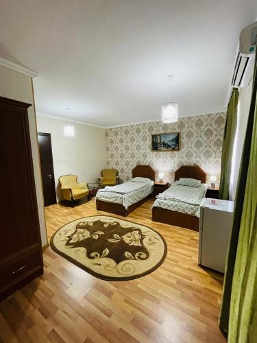 Postel nebo postele na pokoji v ubytování Hotel Romantika