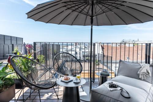 Hotel Josefineにあるバルコニーまたはテラス