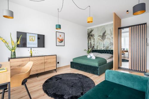 Posteľ alebo postele v izbe v ubytovaní Grelewicz Apartments- MyPleasure