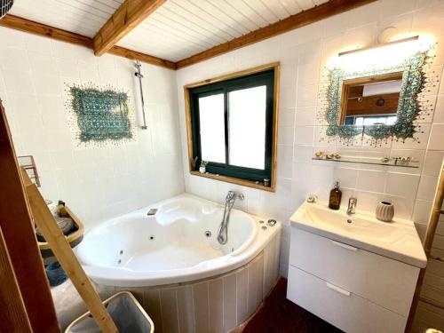 Koupelna v ubytování Solara Cabin