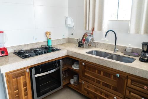 Køkken eller tekøkken på Casa Santorini Terrace