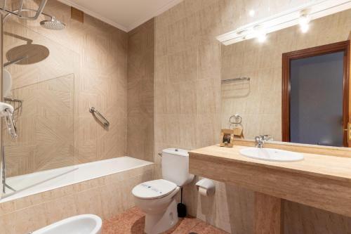 Koupelna v ubytování Hotel Gala