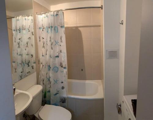 Koupelna v ubytování Lugar encantador en condominio en Mirasol