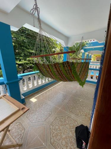 Бассейн в Beachfront Apartment, Quiet 4 Beds, 1 Bath, AC, Wi-Fi, Hot Water, in Paraiso near Los Patos или поблизости