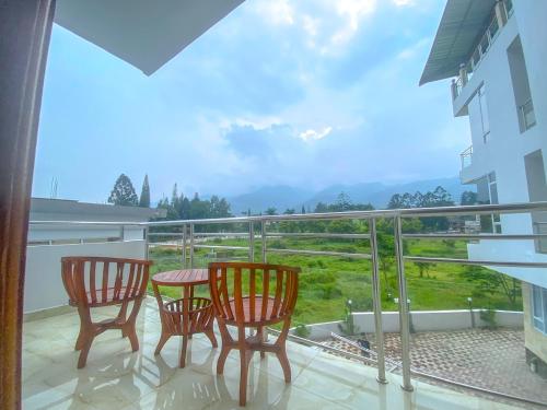 Balkón nebo terasa v ubytování Algara Puncak Hotel