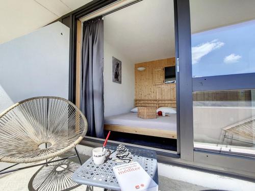 Appartement moderne 3 pièces, ski aux pieds, balcon, vue exceptionnelle - FR-1-344-1121