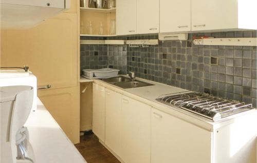 Dapur atau dapur kecil di Lovely Home In St Michel D,chavaignes