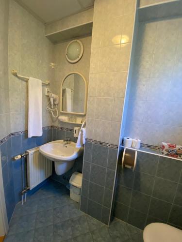Bilik mandi di Tisza Alfa Hotel