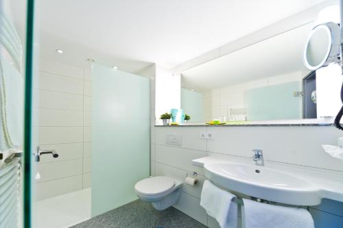 Koupelna v ubytování Wohlfühl-Hotel Neu Heidelberg