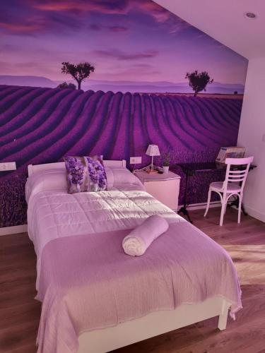 Postel nebo postele na pokoji v ubytování La Pedrosa Casa Rural