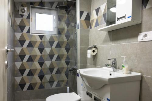 Koupelna v ubytování Apartman Barka