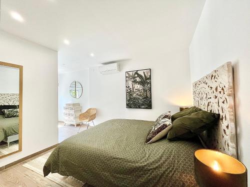 Giường trong phòng chung tại Las Olas 2B Roses - Immo Barneda